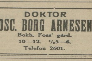 Bilde av Doktor Osc. Borg Arnesen